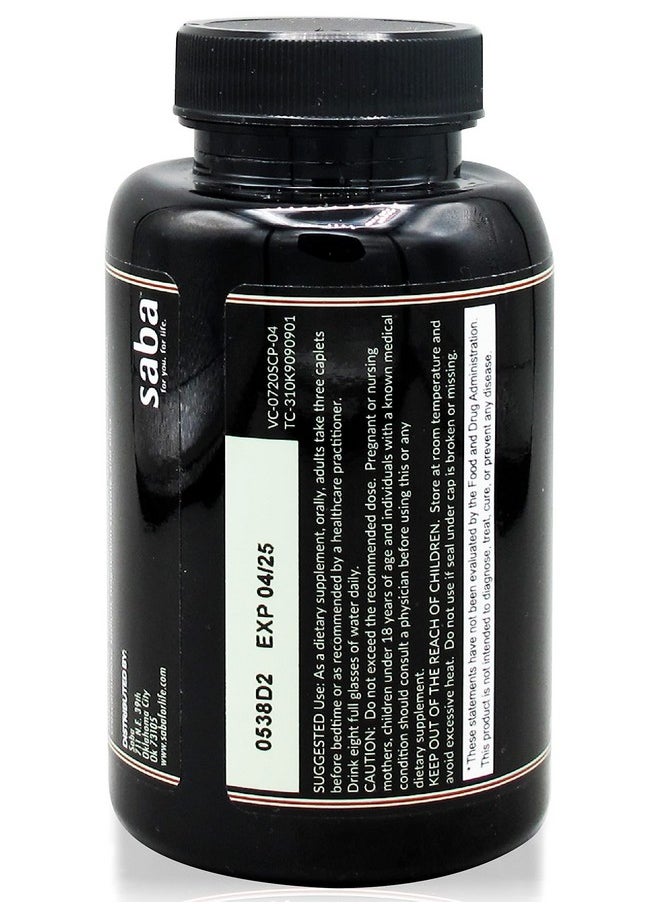 Saba Kombucha Saba Calcium Plus - Bone Strength - Calcium, Magnesium, Potassium, Vitamin D, Zinc, Betaine - GMO, Soy, Gluten Free Ingredients - Whole Food Supplement for Bone Health, Immune - 90 Caplets  - Image 3