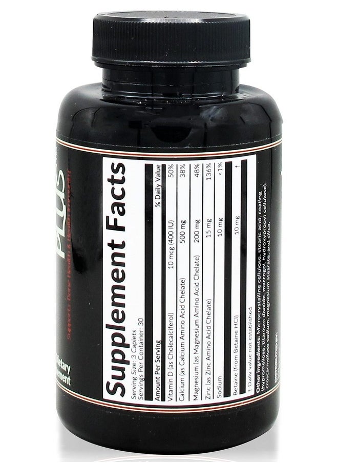 Saba Kombucha Saba Calcium Plus - Bone Strength - Calcium, Magnesium, Potassium, Vitamin D, Zinc, Betaine - GMO, Soy, Gluten Free Ingredients - Whole Food Supplement for Bone Health, Immune - 90 Caplets  - Image 2