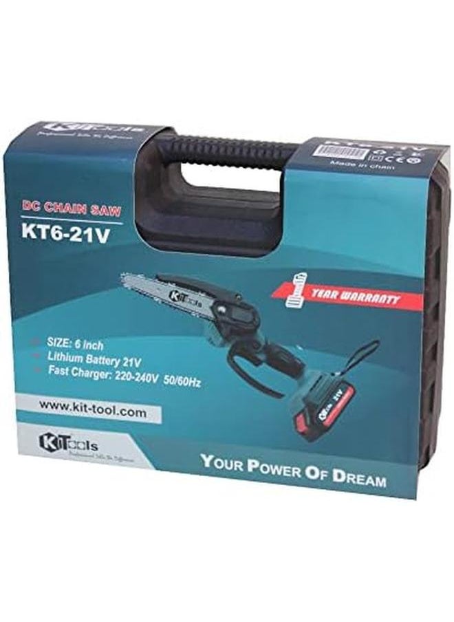 KiTools Cordless Chainsaw 21 V 6 Inch  - Image 4