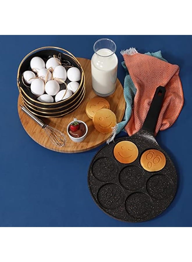 Mini Pancake Pan, Non Stick Pancake Pan for Stove Top with Aluminum Casting and Granite Coating, PFOA-APEO Free, Non-Stick Pan - Image 5