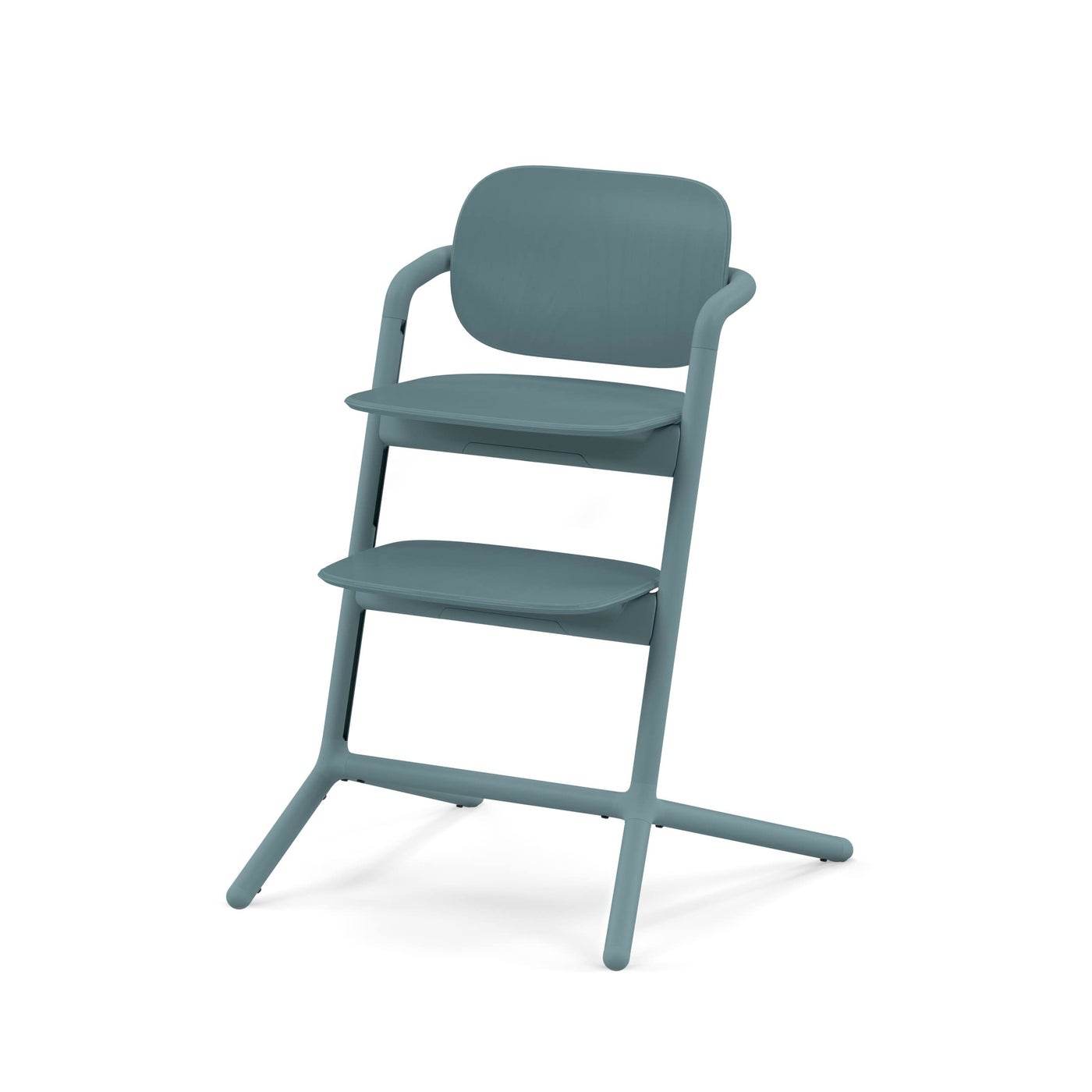 Cybex LEMO Toddler High Chair with Modern Design Easy One Hand Depth and Height Adjustment AntiTop Wheels and Easy Assembly Convertible to Adult Chair Stone Blue