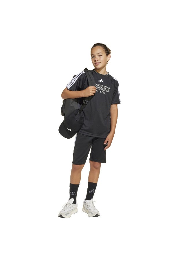 Adidas Adidas J Hot Sho Black Shorts (1/2) Shorts For Kids - Image 4