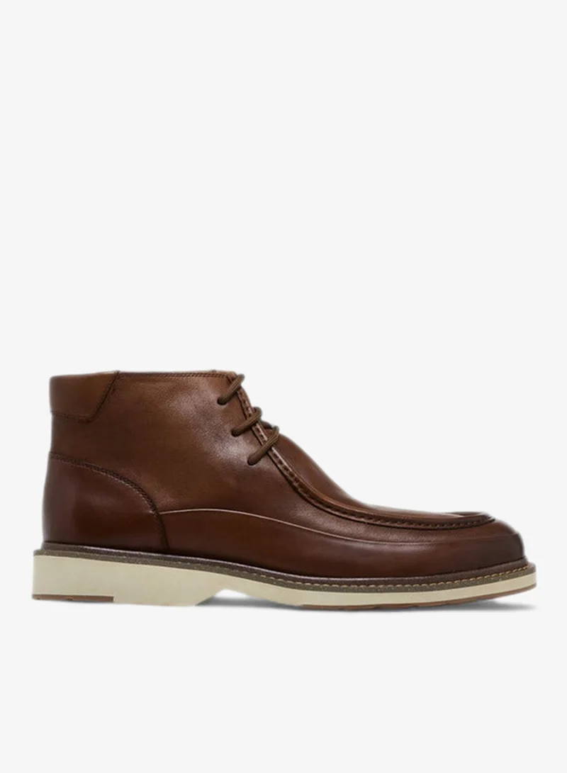 DUCHINI Men's Lace-Up Chukka Boots