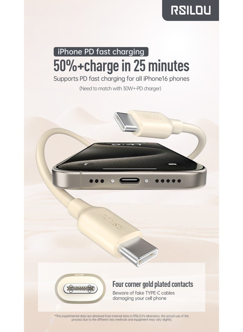 rsilou Type-C to Type-C Fast Charging Data Cable (120cm) - Image 5