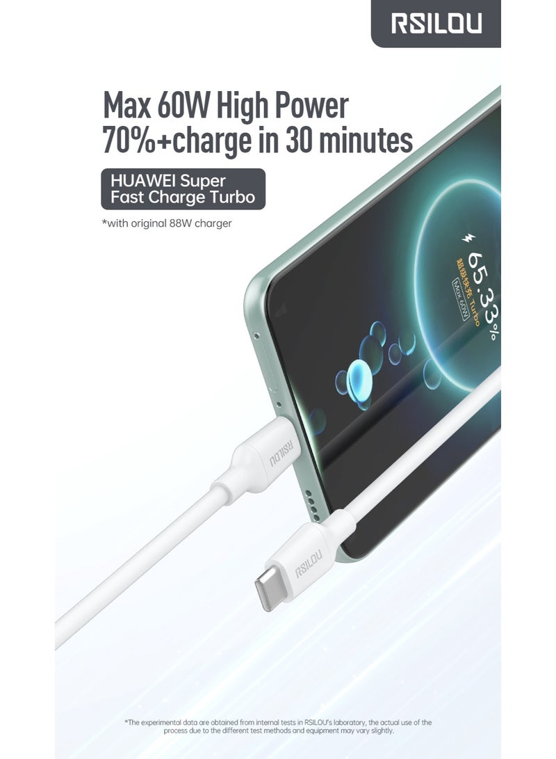 rsilou Type-C to Type-C Fast Charging Data Cable (120cm) - Image 4