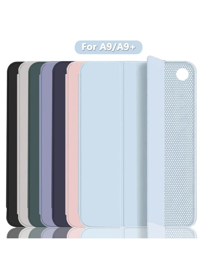 Dark Green Silicone Case for Samsung Galaxy Tab A9 8.7 Inch 2023 X110 X115 Protective Cover with Stand Auto Sleep Wake - Image 2