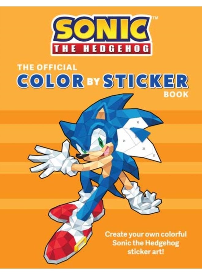 Sonic the Hedgehog The Official Color by Sticker Book - Paperback