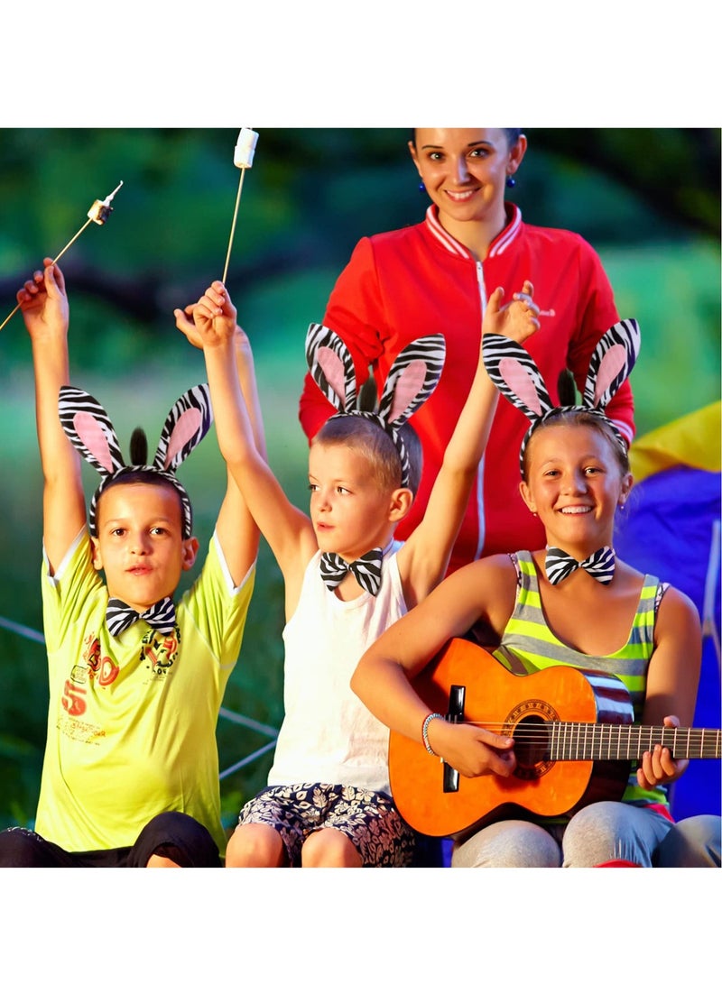 Excefore 2 Pack Giraffe Headband Ears and Tail Costume Accessory, Animals Headbands Plush Cartoon Headbands Hair Accessories, Suitable for Costume Parties, Dress Up Play - Image 4