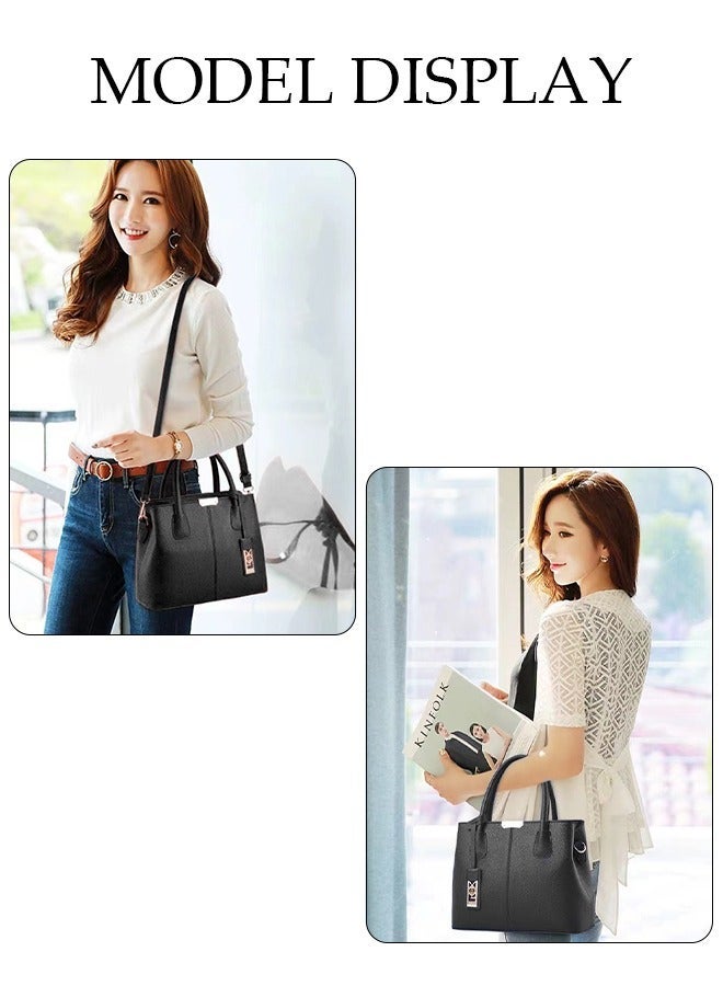 DUNISO Elegant Women's Handbag with Removable Shoulder Strap Large Capacity Tote Shoulder Bag Fashion Ladies Satchel Bag for Office Travel Daily Bag - Image 4