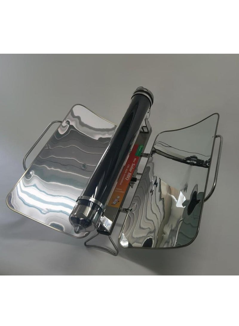 Solar BBQ Grill for healthy meals and camping  and grilling food plus making soup and hot drinks