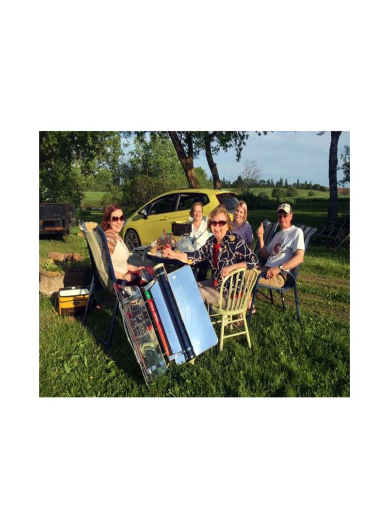 Solar BBQ Grill for healthy meals and camping  and grilling food plus making soup and hot drinks