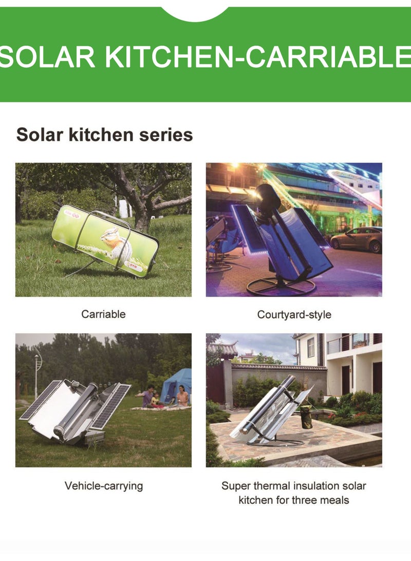 Solar BBQ Grill for healthy meals and camping  and grilling food plus making soup and hot drinks