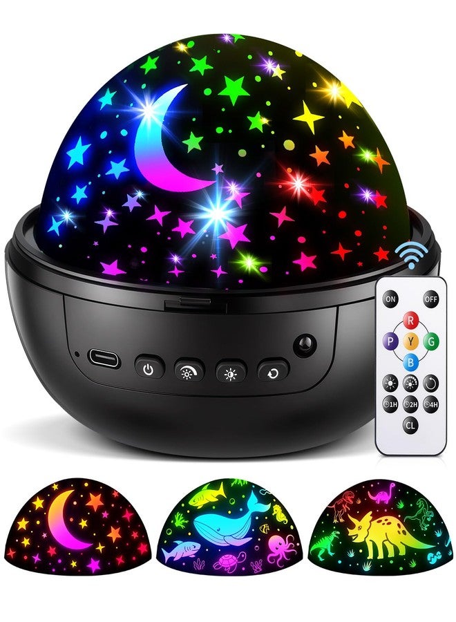 COOLNIGHT Night Light for Kids,93 Lighting+3 Films Kids Night Light Projector,Remote+Dimmable Star Projector,360° Ceiling Stars Glow in The Dark Stars,Christmas Gifts for 4 Year Old Boy Birthday Gift - Image 1