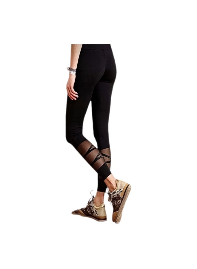 Women's Athletic Melton Leggings Offer Pack of 3, High Waist Stretch Sports Leggings, Soft Comfortable Full Length Yoga Gym Running Fitness Workout Pants, Black, Free Size Fits Up to 75 KG - Image 1