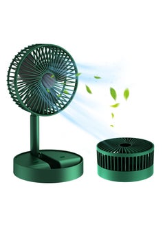 Mini USB Desk Fan Rotatable for Home, Office, Study Table (Green, White)-2591