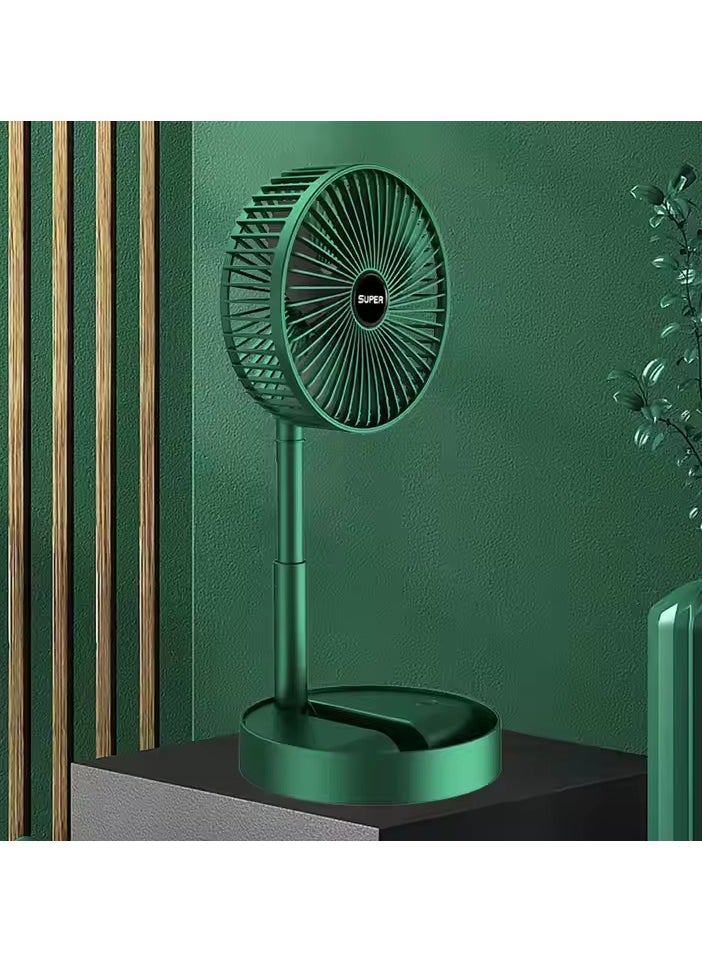 Generic - Mini USB Desk Fan Rotatable for Home, Office, Study Table (Green, White)-2591 - Image 1