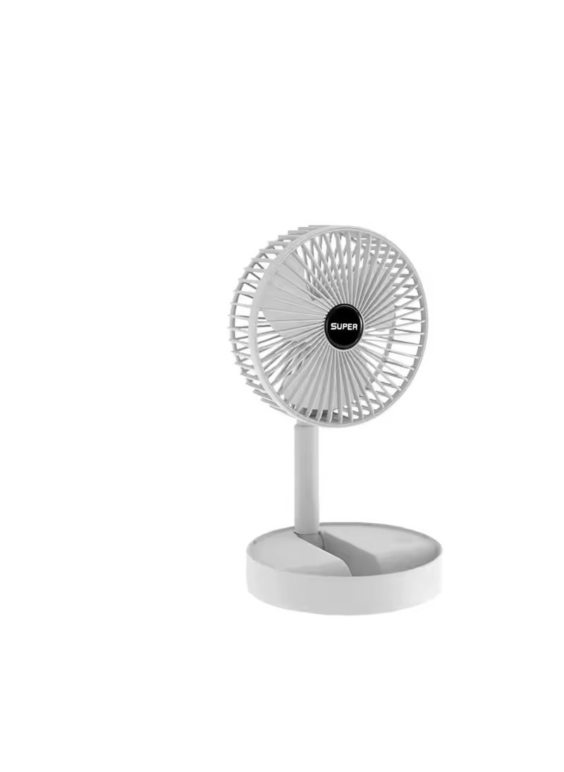 Generic - Mini USB Desk Fan Rotatable for Home, Office, Study Table (Green, White)-2591 - Image 1