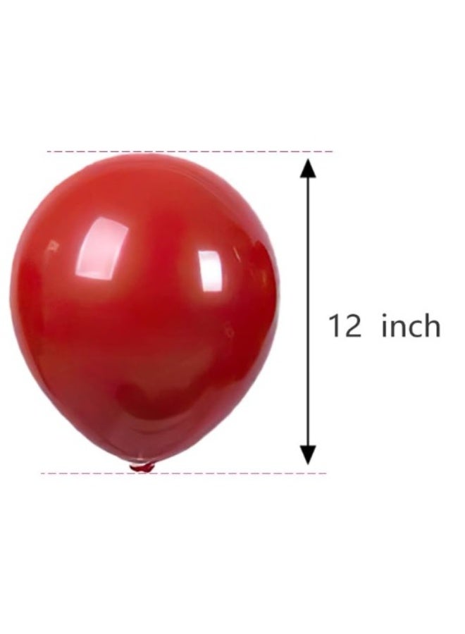 بالون لاتكس (12 بوصة، أحمر) 100 قطعة - Image 2
