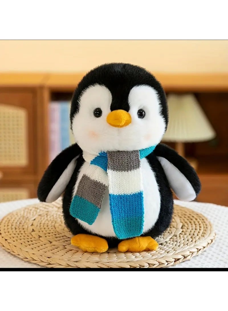 penguin doll, a Soft Scarf Penguin Doll, Indoor Decorative Pillow for The Sofa, Gifts for Valentine'S Day, Mother'S Day