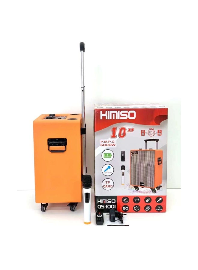 كيميسو سماعة كيميسو QS-1001 محمولة لاسلكية بمقاس 10 بوصة – ووفر TWS قوي، بلوتوث، صوت عالي الجودة، بطارية قابلة لإعادة الشحن، مع جهاز تحكم عن بُعد - Image 2