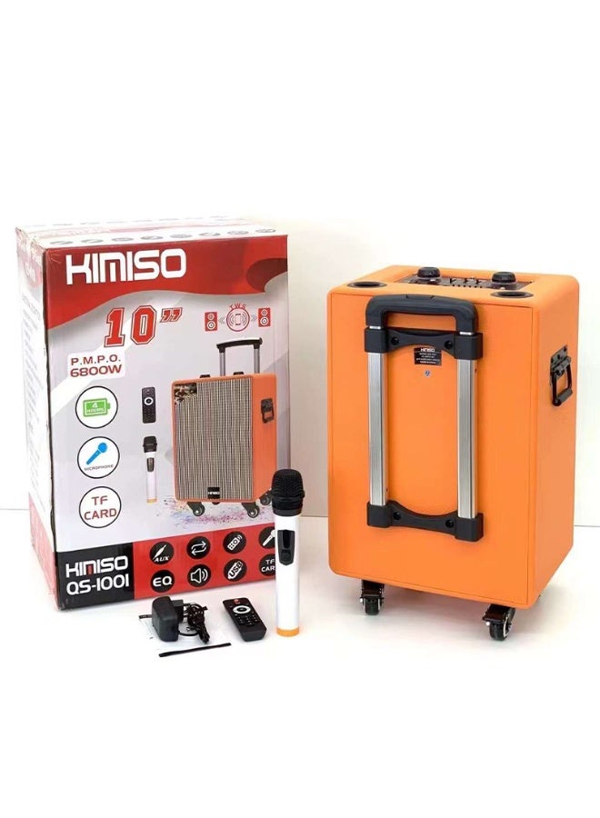 كيميسو سماعة كيميسو QS-1001 محمولة لاسلكية بمقاس 10 بوصة – ووفر TWS قوي، بلوتوث، صوت عالي الجودة، بطارية قابلة لإعادة الشحن، مع جهاز تحكم عن بُعد - Image 5