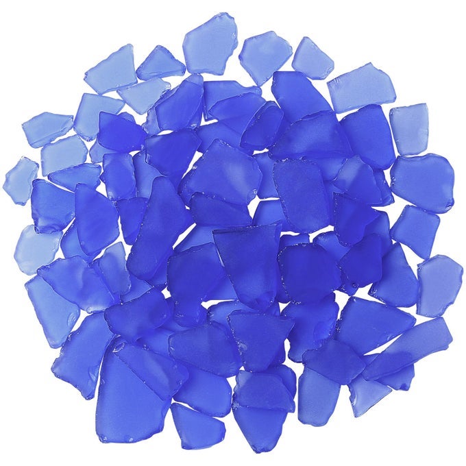 SEA GLASS FOR CRAFTS 16OZ COBALT BLUE SEAGLASS PIECES DECOR FLAT FROSTED SEA GLASS VASE FILLER CRUSHED SEA GLASS FOR DIY ART CRAFT SUPPLIES AQUARIUM DECOR BEACH WEDDING PARTY DECOR COBALT BLUE