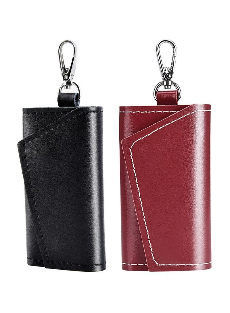 NIBEMINENT 2Pcs Leather Key Case - Image 1