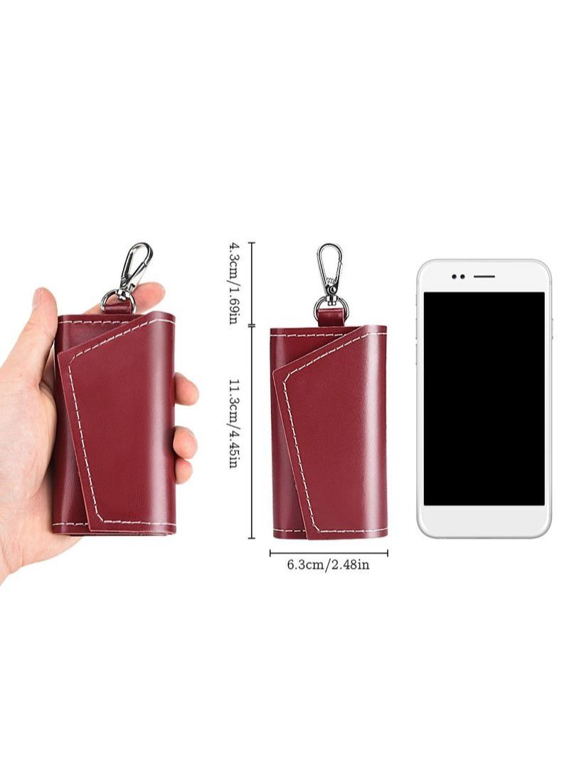 NIBEMINENT 2Pcs Leather Key Case - Image 4