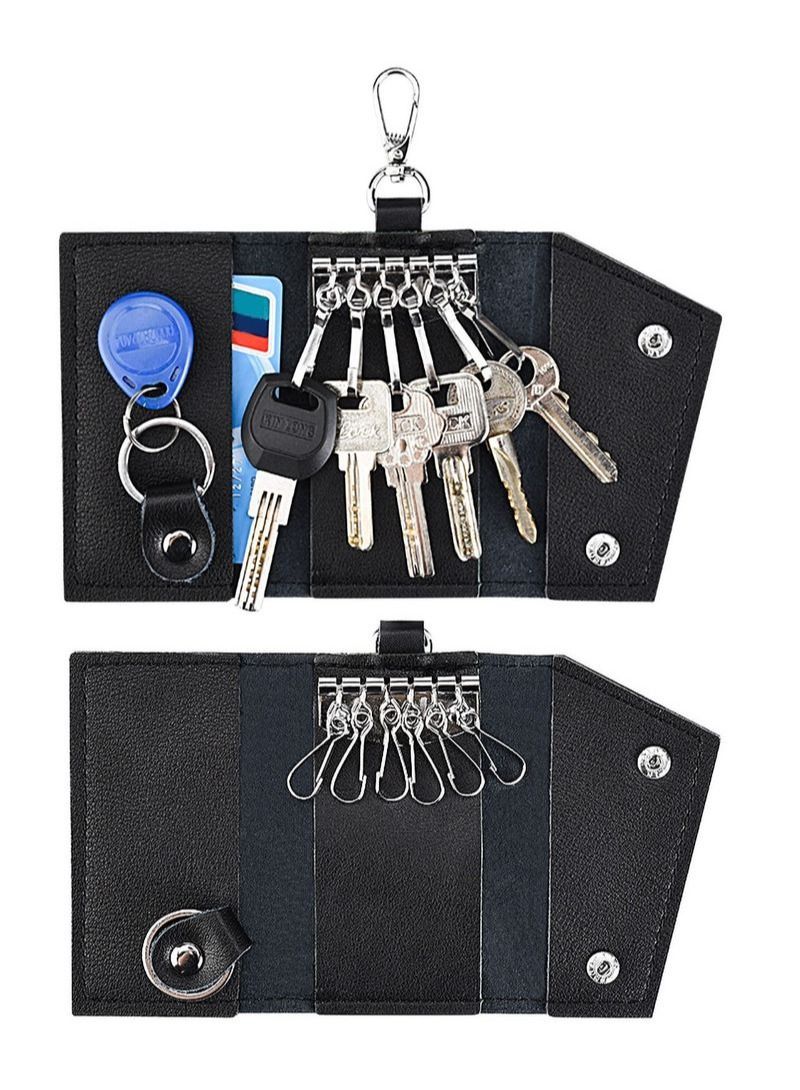 NIBEMINENT 2Pcs Leather Key Case - Image 2