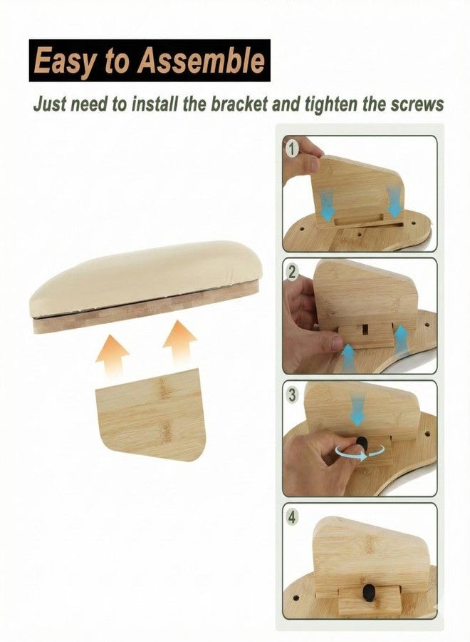 THR3E STROKES Armrest for Nails Tech Nail Hand Rest DIY Non-Slip Base Professional Practical Durable Accessories for Manicure Home Salon (BAMBOO PILLOW 36) - Image 4