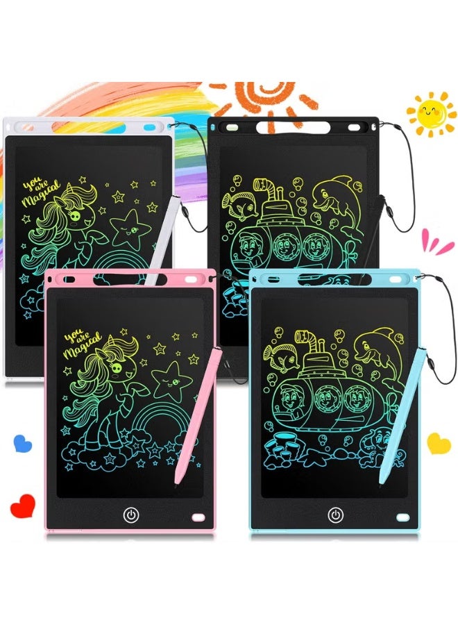 سينفيل 4 قطع لوح كتابة LCD 8.5 بوصة لوح رسم ألعاب هدايا لوح كتابة LCD إلكتروني قابل للمسح وإعادة الاستخدام شاشة ملونة - Image 2