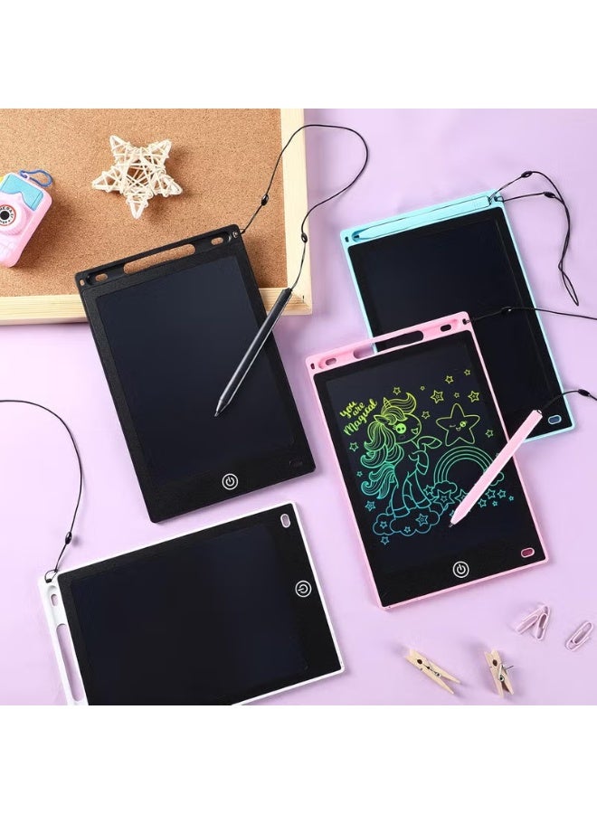 سينفيل 4 قطع لوح كتابة LCD 8.5 بوصة لوح رسم ألعاب هدايا لوح كتابة LCD إلكتروني قابل للمسح وإعادة الاستخدام شاشة ملونة - Image 1