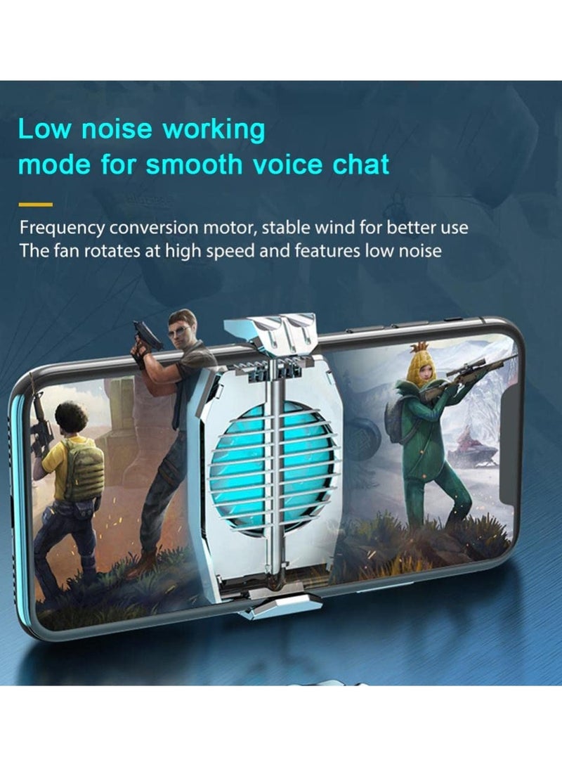 مروحة تبريد عالمية مصغرة الهاتف المحمول ، تبريد توربو ، لعبة تبريد بالوعة الحرارة للهاتف المحمول / سامسونج / ال - Image 2