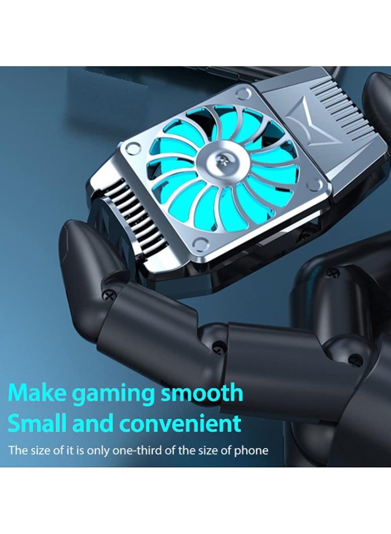 مروحة تبريد عالمية مصغرة الهاتف المحمول ، تبريد توربو ، لعبة تبريد بالوعة الحرارة للهاتف المحمول / سامسونج / ال - Image 5