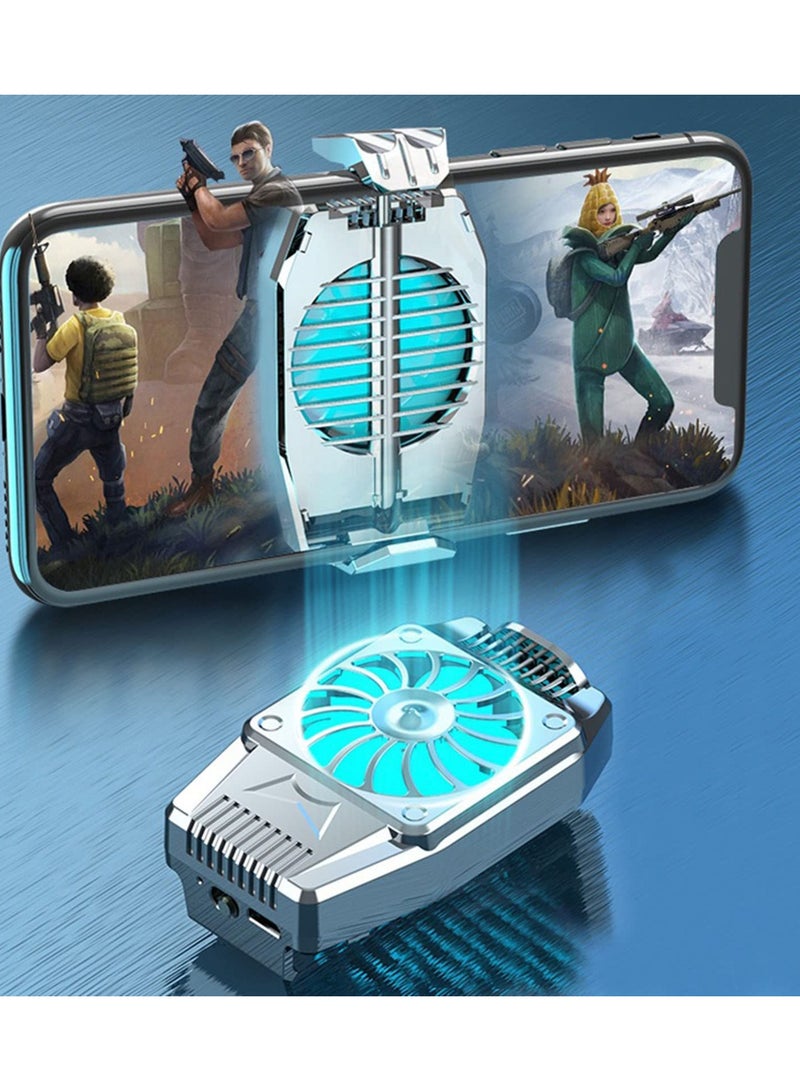 مروحة تبريد عالمية مصغرة الهاتف المحمول ، تبريد توربو ، لعبة تبريد بالوعة الحرارة للهاتف المحمول / سامسونج / ال - Image 1