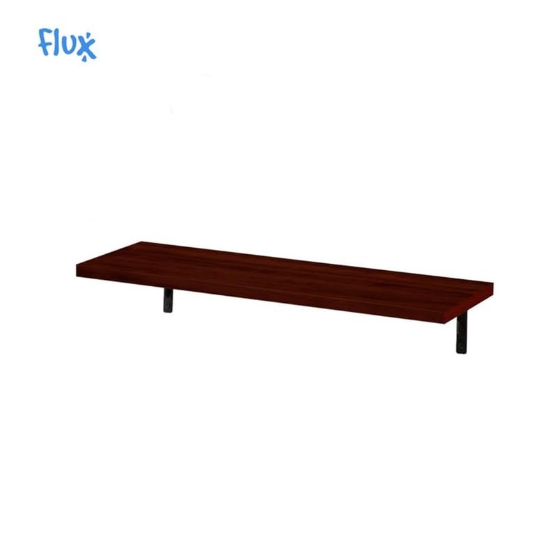 flux 20 Inch Wooden Floating Shelves for Wall Home Decorative Shelf Wall Mounted Ledge Shelf for Bathroom Bedroom Living Room Home and Office Pack of 3 Rustic Red - Image 4