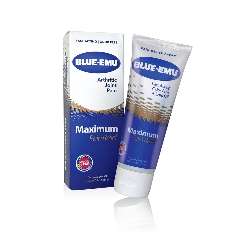 BLUEEMU Maximum Pain Relief Cream for Arthritis Muscle Joint Aches 3 Oz 1 Pack