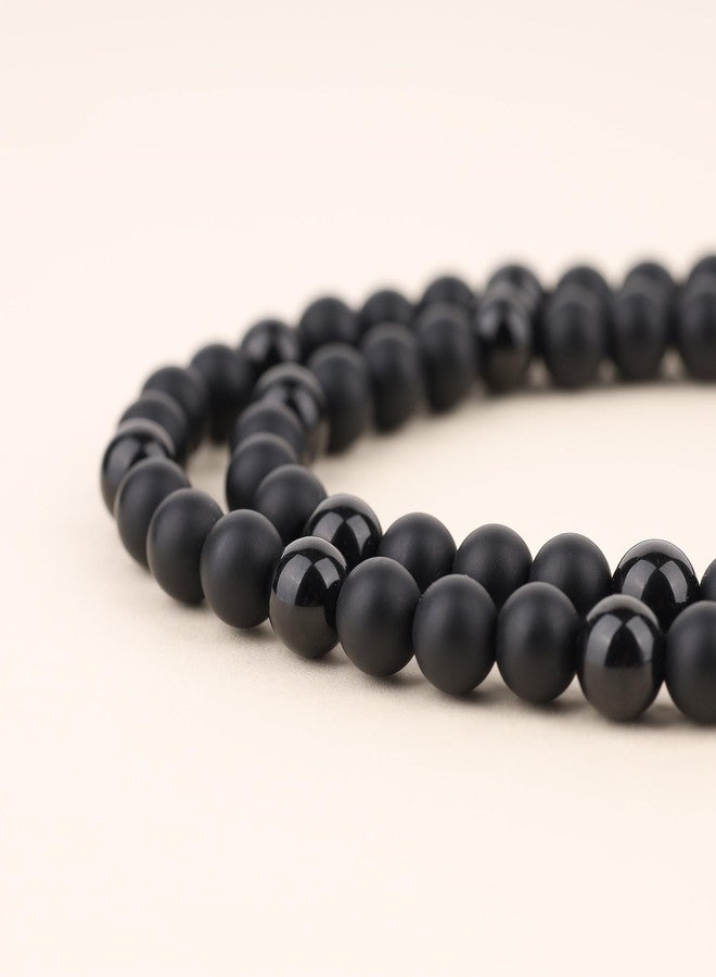 COAI Raw Tourmaline Pendant 108 Mala Beads Stone Beaded Necklace for Men Women - Image 5