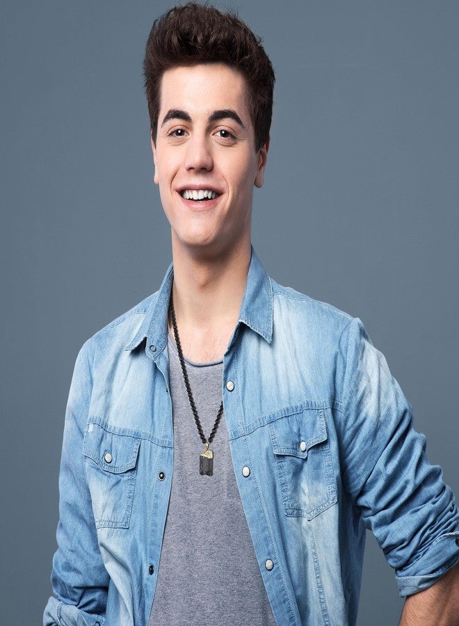 COAI Raw Tourmaline Pendant 108 Mala Beads Stone Beaded Necklace for Men Women - Image 3