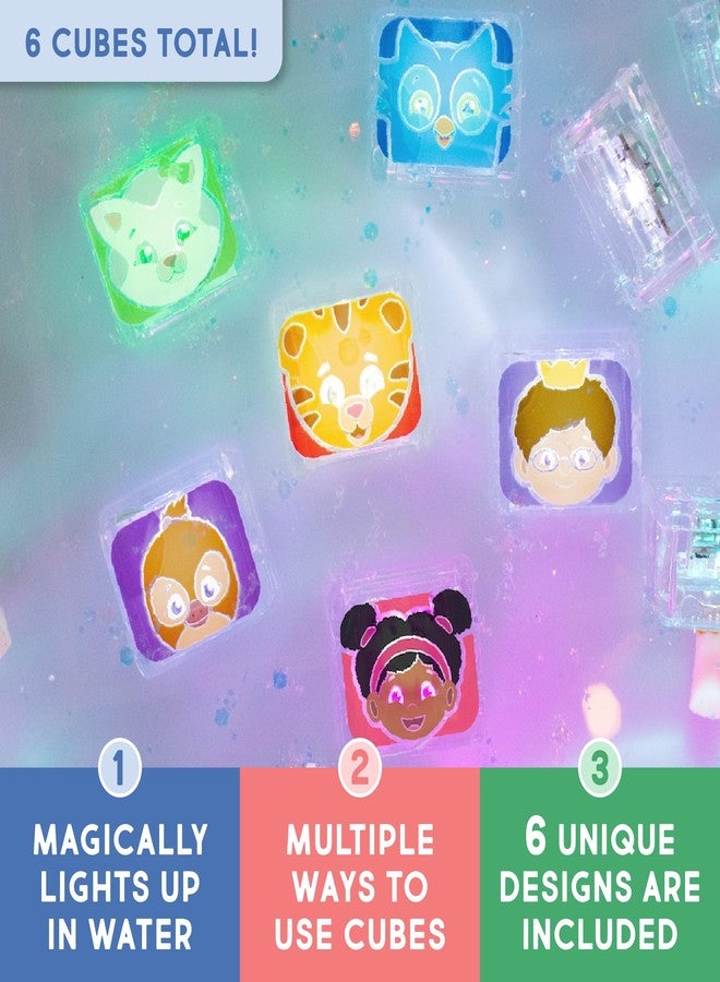Glo Pals Daniel Tiger & Friends Water-Activated Light-Up Toy Cubes, 6 Pack - Image 2