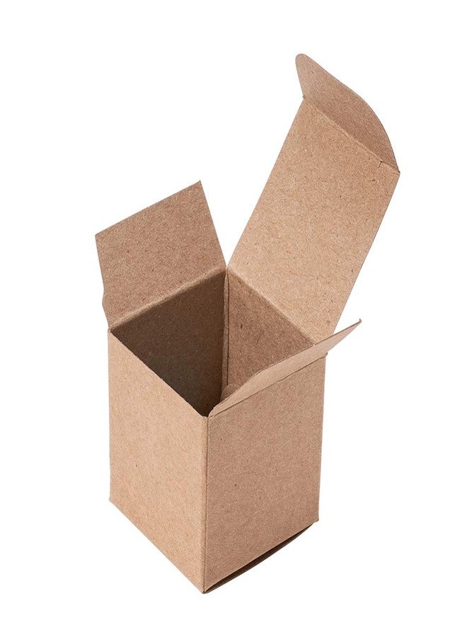 Airssory 100 Pcs 1.5x1.5x1.5 Inches Small Goodies Square Kraft Cardboard Paper Gift Wrap Box for Adults Birthday Party, Wedding, Baby Shower - Image 1