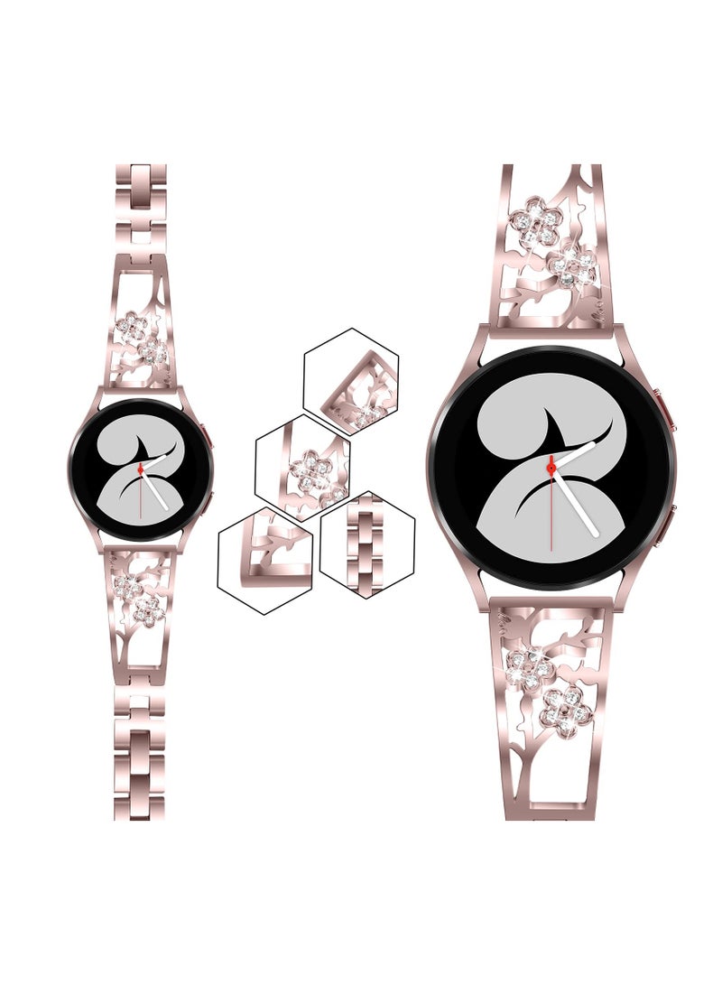 SOLARAE 20mm Watch Bands Compatible with Galaxy Watch 5/ 4 40mm 44mm/ for Classic 42mm 46mm/ for Samsung Active 2 Watch Bands 40mm 44mm/ for Watch 5 pro 45mm, Stainless Steel Bracelets - Image 3