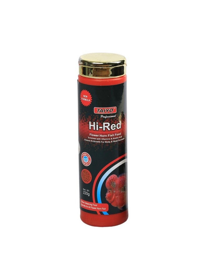 TAIYO Hi-Red Premium Flower Horn Fish Food, 220G - Image 1