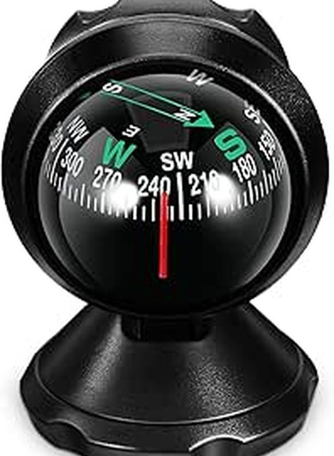 Universal Car Dashboard Compass Ball Navigation Direction Finder With Adhesive Base - Image 1