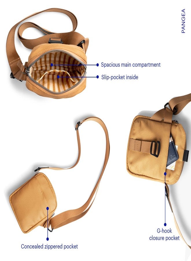 DailyObjects PET Amber Cobble Sling Crossbody Bag for Men and Women I 100% Recycled from Used Plastic Bottles I Stylish, Durable, Travel Friendly Handbag with MultiIutility | Handcrafted In India - Image 5
