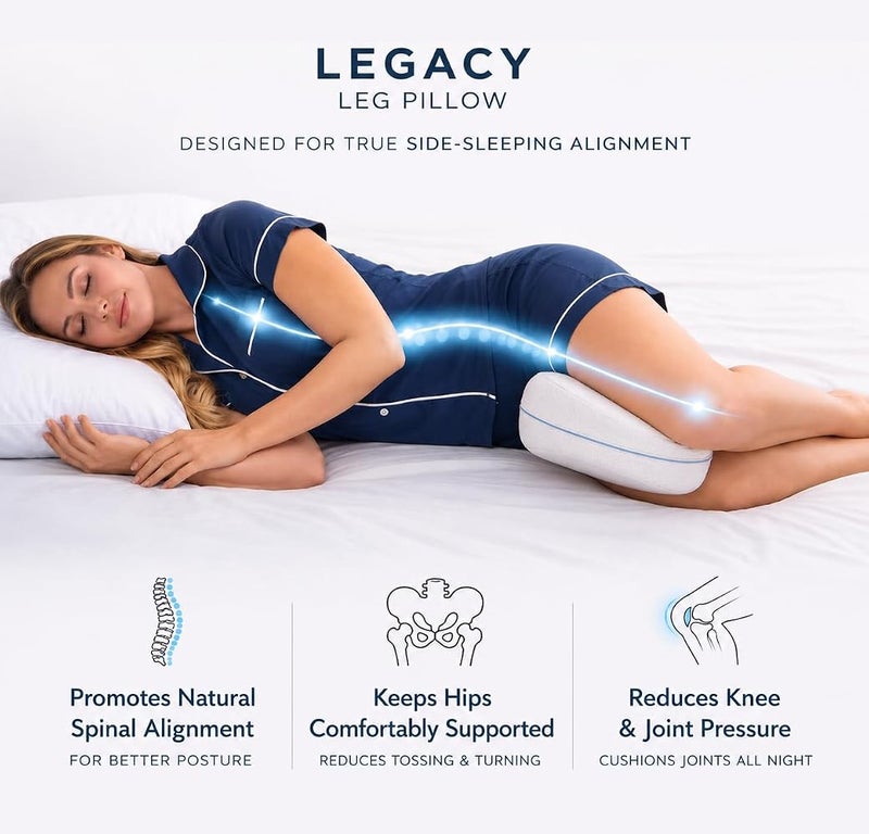 Contour Legacy Leg & Knee Foam Support Pillow - Soothing Pain Relief for Sciatica, Back, Hips, Knees, Joints - As Seen on TV - Image 2