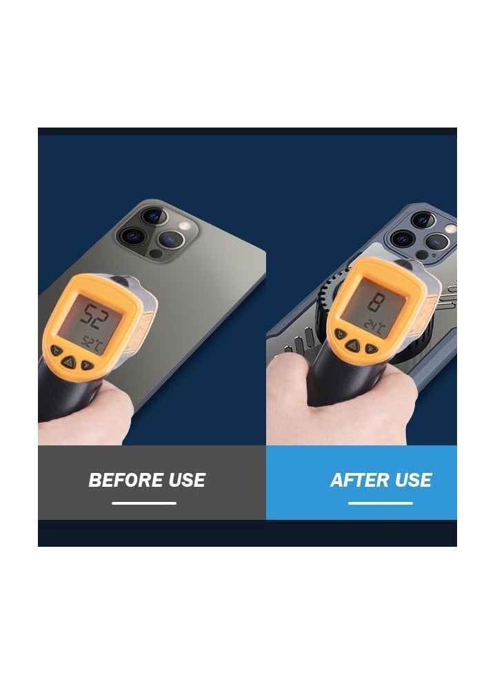 عام غطاء هاتف فائق النحافة لـ iPhone 15 Pro Max، غطاء حراري شفاف مع حامي للعدسة بالكامل، أسود - Image 5