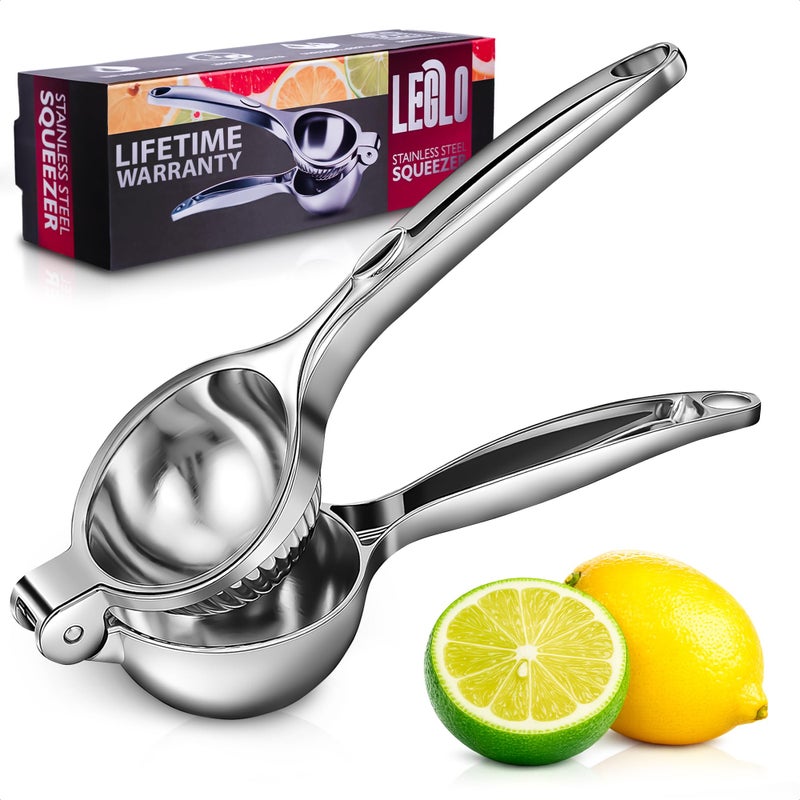 LEGLO Stainless Steel Lemon Squeezer â€“ Lemon Juicer Squeezer Manual Citrus Juicer | Dishwasher Safe Citrus Press | Corrosion-Resistant | Effortless Maximum Juice Extraction for Lemons, Limes, Oranges & More - Image 1