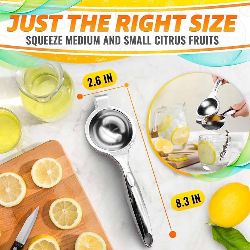 LEGLO Stainless Steel Lemon Squeezer â€“ Lemon Juicer Squeezer Manual Citrus Juicer | Dishwasher Safe Citrus Press | Corrosion-Resistant | Effortless Maximum Juice Extraction for Lemons, Limes, Oranges & More - Image 3