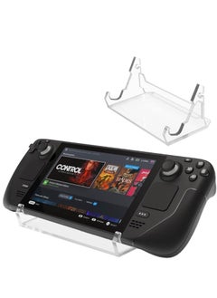 Excefore Stand Base for Steam Deck/ROG Ally, Acrylic Display Holder Compatible with Nintendo Switch/Switch Lite/Switch OLED Game Console, Phone, Tablet and Keyboard  - Image 1